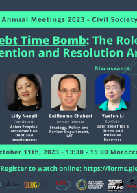 Flyer Debt Event at IMF Annual Meetings 2023