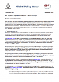 Cover The Impact of Digital Technologies: a UN75 Priority?