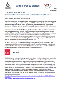 Cover COVID-19 and the SDGs: The impact of the coronavirus pandemic on the global sustainability agenda