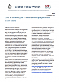 Cover Data is the new gold – development players mine a new seam